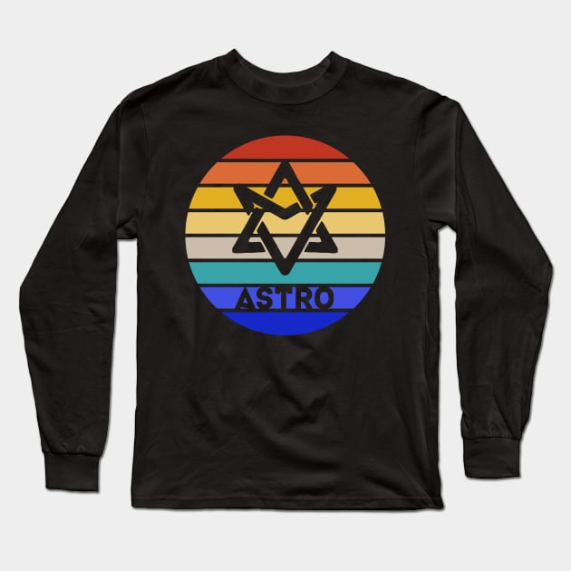 Astro Vintage Long Sleeve T-Shirt by hallyupunch